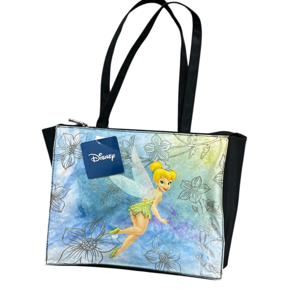 Disney Tinker Bell Blue and Black Tote Bag